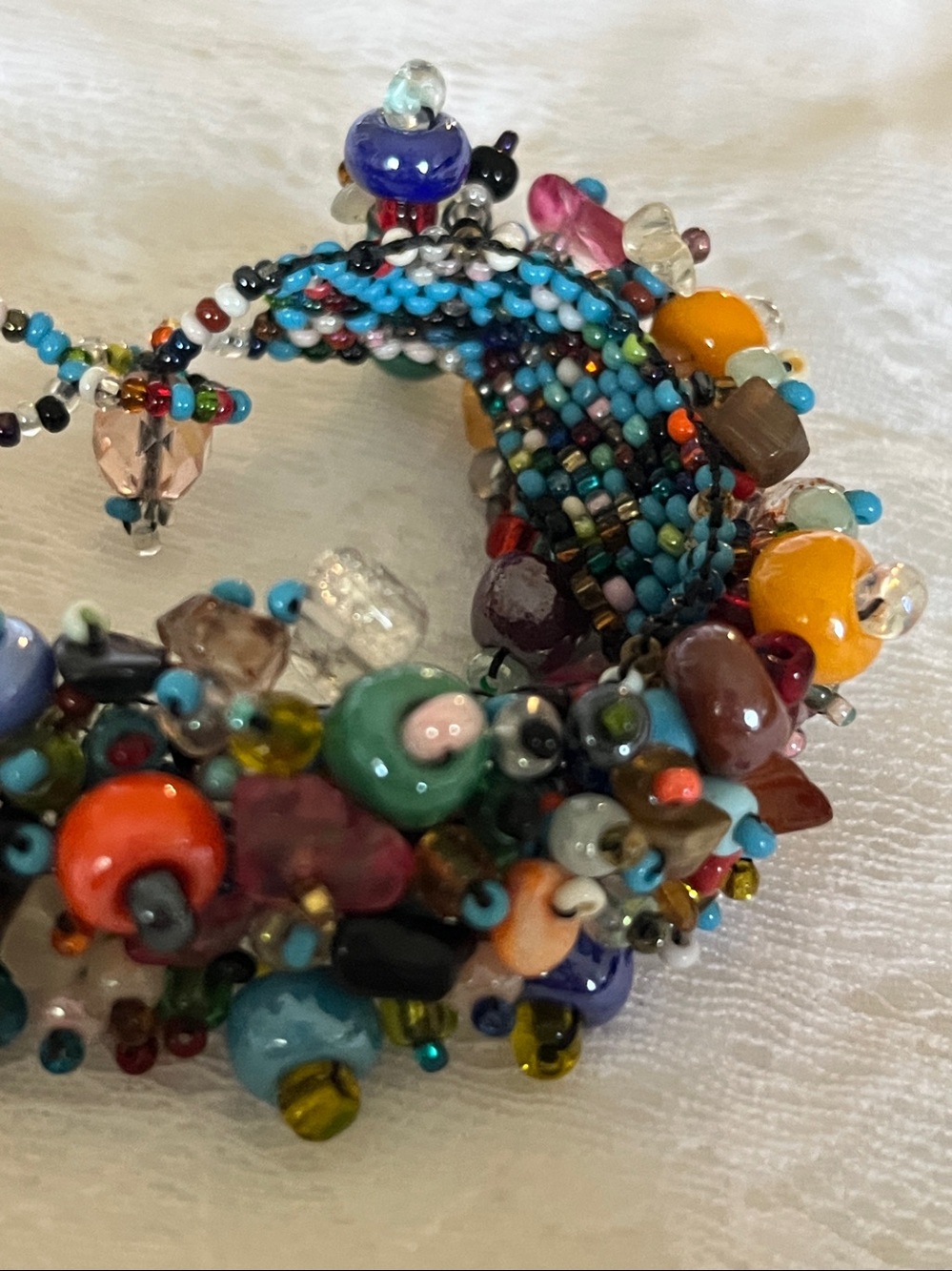 Colorful Multistrand Beaded Bracelet - Picture 3 of 6
